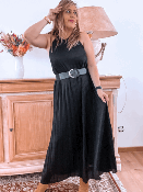 ROBE PAILLETTES ELVI NOIRE