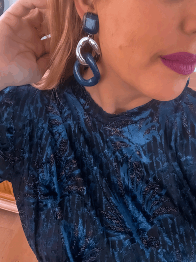 BOUCLES MAILLONS ARGENT CLIPS FRANCINE BRAMLI