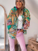 PARKA ROSELLA ROSE ET VERT