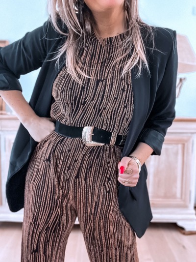 CEINTURE ROCK BOUCLE OR