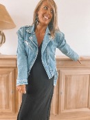 PERFECTO DENIM MANCHES AMOVIBLES