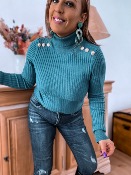 PULL CHAUSSETTE GINY BLEU