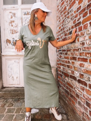 ROBE T SHIRT VINTAGE KAKI