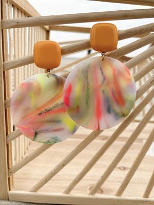 BOUCLES RONDES MAXI SUN COLORÉES
