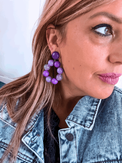 BOUCLES BASTILLE VIOLETTES FRANCINE BRAMLI