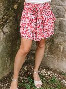 JUPE  COURTE PEPITA