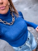 PULL PAILLETTES MARIA BLEU
