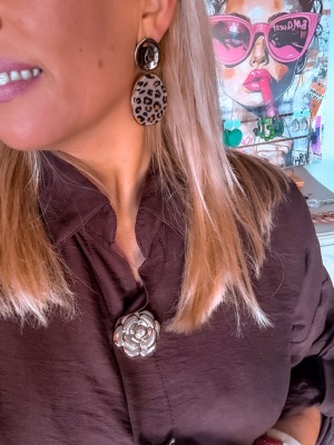 BOUCLES LEONA LEOPARD