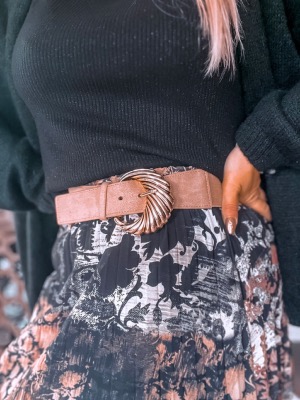 CEINTURE BOUCLE OR