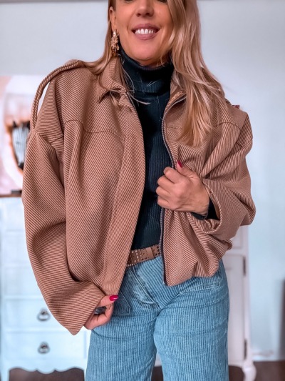 MANTEAU BOXY CAMEL