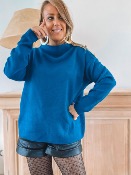 PULL LOOSE LOULOU BLEU CANARD