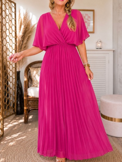 ROBE LONGUE FUSHIA