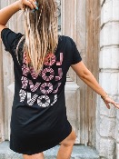 ROBE T SHIRT LOVE NOIRE