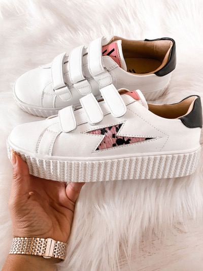 BASKETS  ECLAIR ROSE CUIR VANESSA WU 