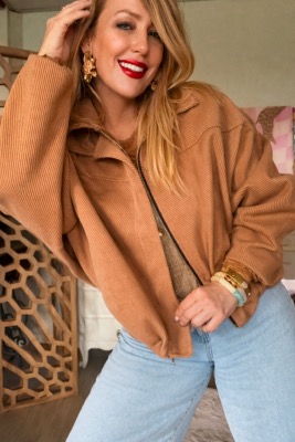 MANTEAU BOXY CAMEL
