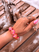 BRACELET SAORI X ATELIER OTE ROSE CORAIL