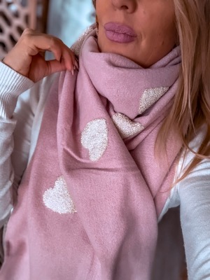 ECHARPE DOUDOU SWEET BABY ROSE