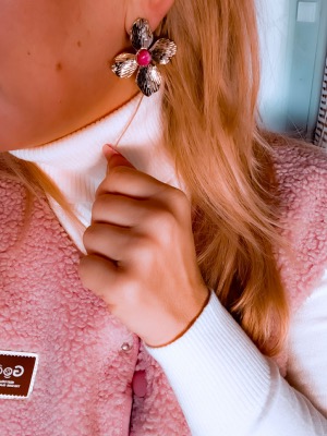 BOUCLES FLORA FUSHIA