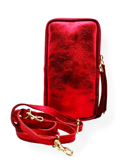 POCHETTE TELEPHONE ROUGE SAPHIR