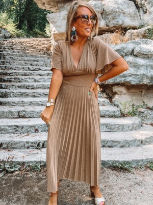 ROBE PAILLETTES LUCIA OR