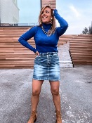 PULL PAILLETTES MARIA BLEU