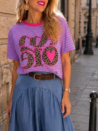 T SHIRT AMORE LEOP