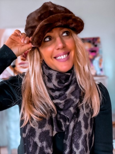 CASQUETTE FURRY CHIC MARRON
