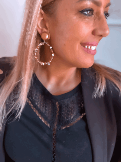 BOUCLES BASTILLE KAKI ROSE FRANCINE BRAMLI