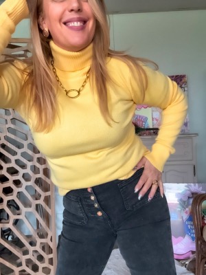 PULL ELISE JAUNE PASTEL