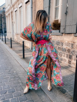 ROBE BOHEME MYRTILLE