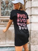 ROBE T SHIRT LOVE NOIRE