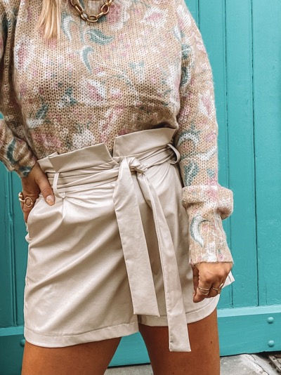 SHORT SIMILI CUIR JILL